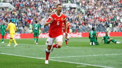 World Cup 2018: Russia's Yury Gazinsky Scores The First Goal  