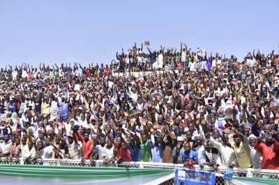 Massive Crowd Troop Out As APC Kicks Off Campaign Rally In Kaduna  