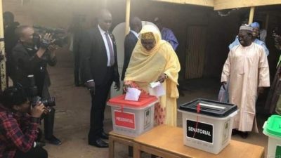 President Buhari And Wife Cast Their Votes In Daura [PHOTOS + VIDEO]  