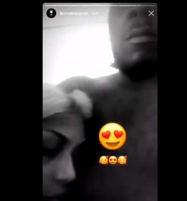 VIDEO: Burna Boy And Stefflon Don All Loved Up In Bed; Twitter Reaction  