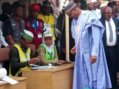 President Buhari And Wife Cast Their Votes In Daura [PHOTOS + VIDEO]  