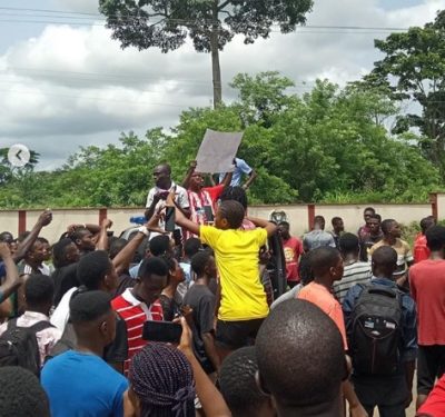 Outrage In FUTA As Reckless Driver Knocks Down Student  