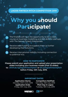 Participate In The Lagos Fintech Pitch Competition  