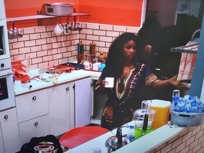 #BBNaija: Day 3: Tacha And Thelma Fight Over Food  