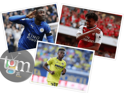 Iwobi, Chukwueze, Ndidi Ranked Top Three Best Nigerian Players In Europe  
