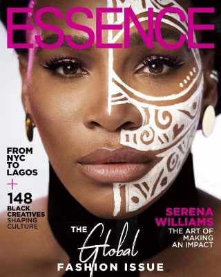 Nigerian Artist, Laolu Senbanjo Paints Serena Williams On Essence September 2019 Issue  
