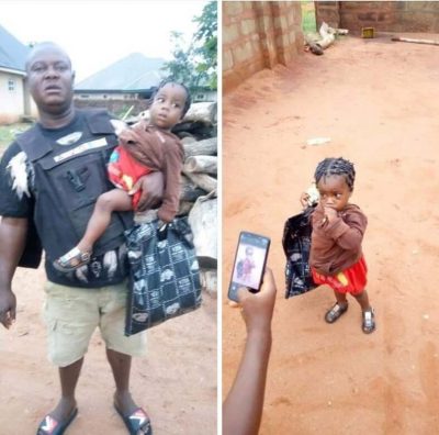 An Abandoned Child Rescued In Anambra State  
