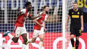 Champions League: Peter Olayinka Scores In Debut Game To Tie With Aiyegbeni’s Record  