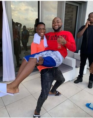 Instagram Comedian Carries Davido Like A Child  