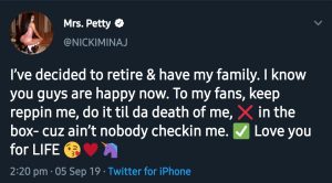 Nicki Minaj Retires - The End Of An Era  