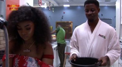 BBNaija: Fans React After Seyi Is Spotted Doing This To Tacha  