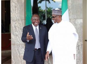 President Buhari Meets With Ramaphosa Tomorrow  