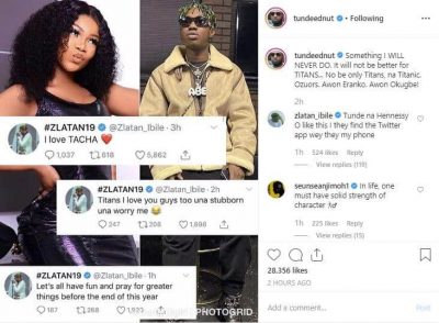 Tunde Ednut Curses Tacha's Fans, Saying "It Will Not Be Well With Them"  