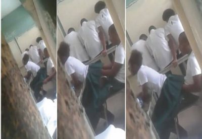 Secondary School Students Seen Making Out Inside Classroom  