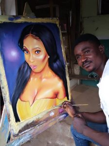 #BBNaija: Artist Fan Who Predicted Miracle As Winner, Paints Mercy  