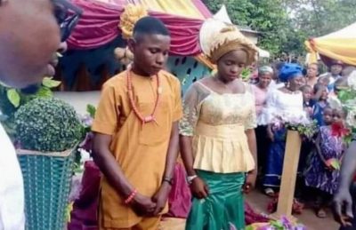 17-Years-Old Boy Marries 16-Years-Old Girl In Anambra State  