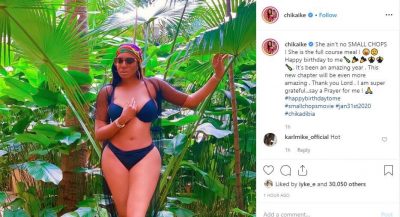 Chika Ike Shares Sultry Photo As She Clocks 34  