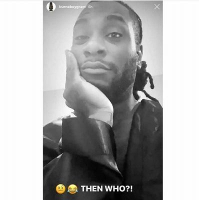 Burna Boy Reacts To Claims Of Being Arrested  