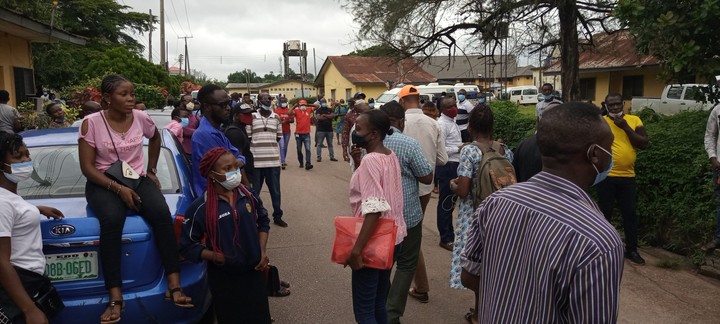COVID-19 Response Team Protest Over Unpaid Stipends In Edo State  