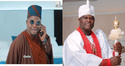Mr. Macaroni Features Ooni Of Ife In A Comedy Skit [VIDEO]  