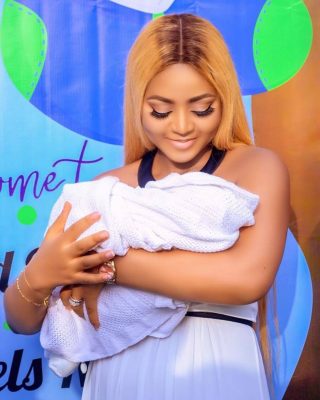 Regina Daniels & Hubby Ned Nwoko Finally Unveil Their Baby's Face [PHOTOS + VIDEO]  
