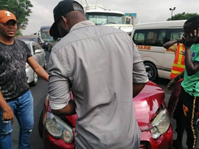 Multiple Accident In Gbagada, Lagos Involving Tanker & Other Cars [PHOTOS]  