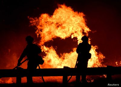 Firefighters Battle Inferno In Southern California  