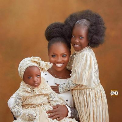 Checkout Amazing Photos Of The Woman That Was Abandoned With Her Kid By Her Husband Because Of Their Eyes Colour  