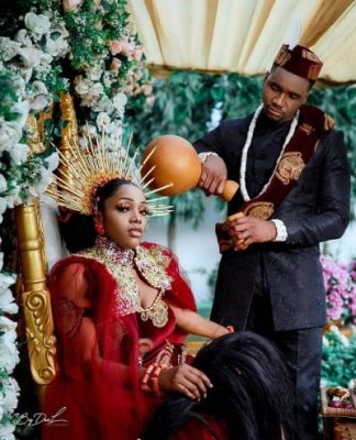 ‘Living In Bondage’ Actor Swanky J.K.A. Marries Partner In Traditional Ceremony [PHOTOS]  