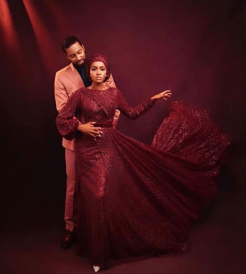 Aisha Buhari Releases Beautiful Pre-Wedding Photos Of Her Daughter And Fiance  