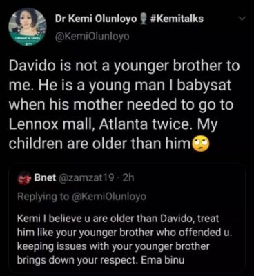 Kemi Olunloyo Claims She Babysat Davido When He Was A Baby  