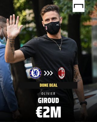 Olivier Giroud Joins AC Milan From Chelsea In The No. 9 Shirt  