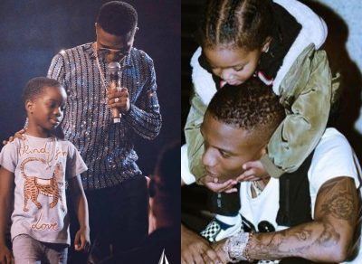See How Wizkid's Sons Are Celebrating Their Dad's Birthday  
