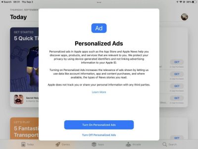 In iOS 15, Apple Will Now Seek Permission For Personalized Ads  