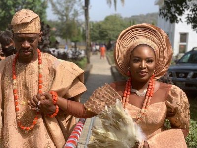 Photos From Lateef Adedimeji And Bimpe Oyebade's Traditional Wedding  
