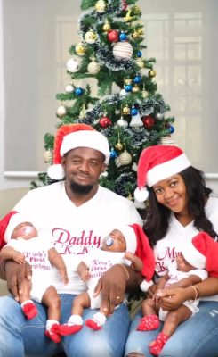 Nigerian Couple Welcomes A Set Of Triplets After 13 Years Of Marriage  