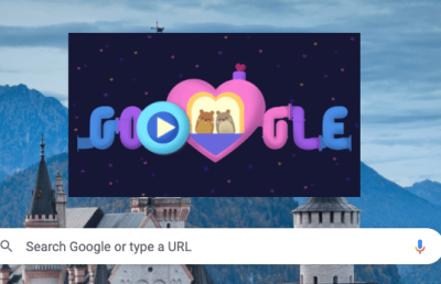 Google Celebrates Valentine's Day With Doodle  