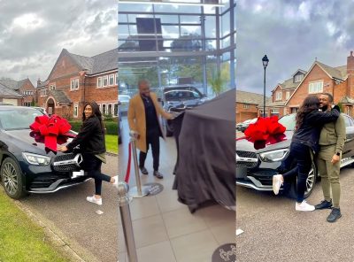 Actor Williams Uchemba Gifts Wife Brand New Benz As 'Push Gift'  