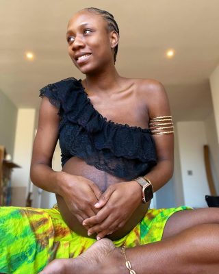 Korra Obidi Shares Photo Of Her Newborn Baby, Athena Dean  