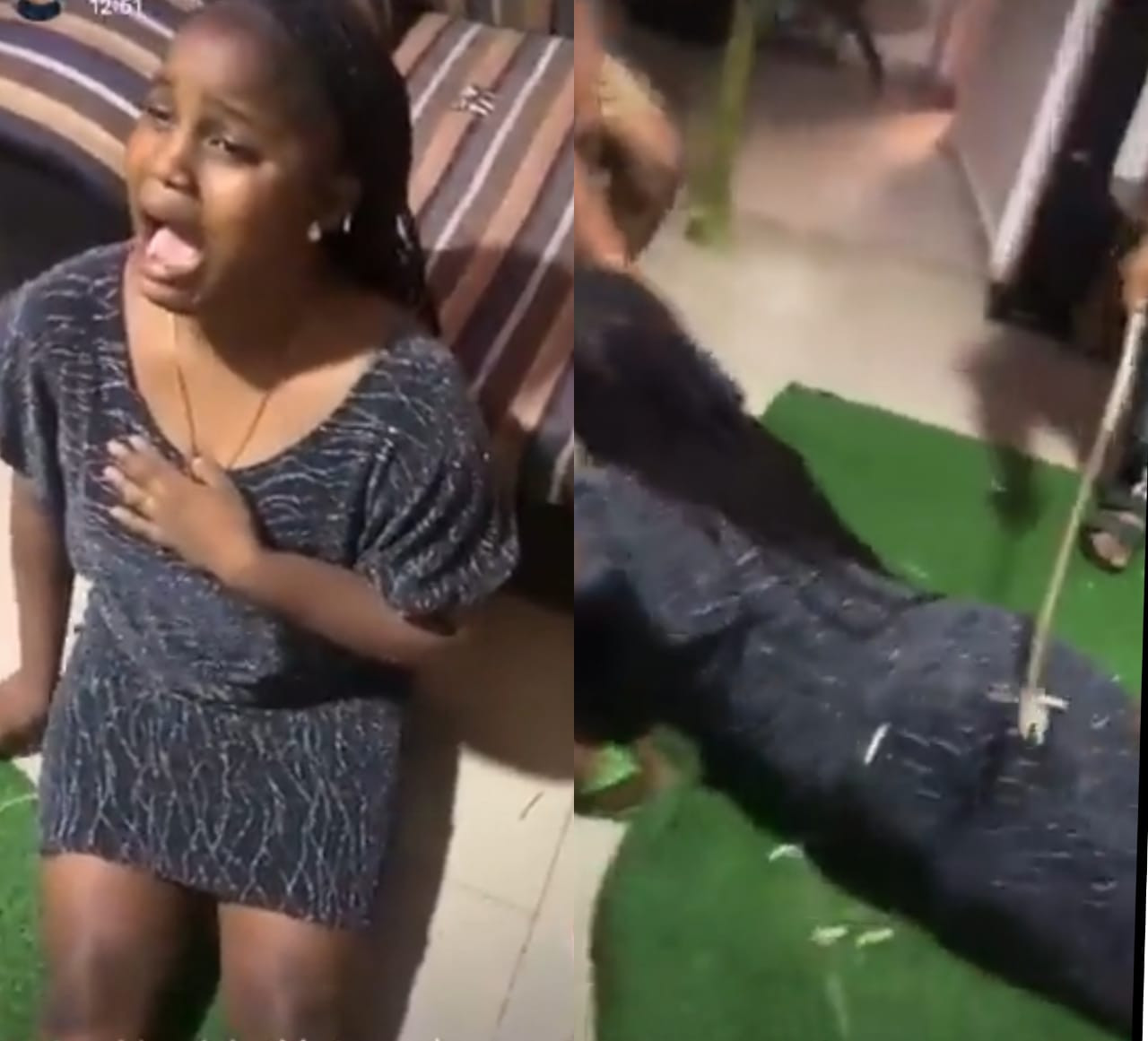 Police Arrest Boys Flogging A Lady Over Infidelity In Kwara [SEE VIDEO]  