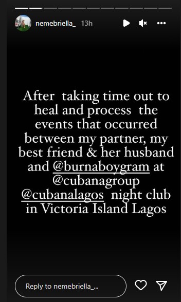 "I'm Traumatized"- Married Woman Assaulted By Burna Boy Speaks Out  