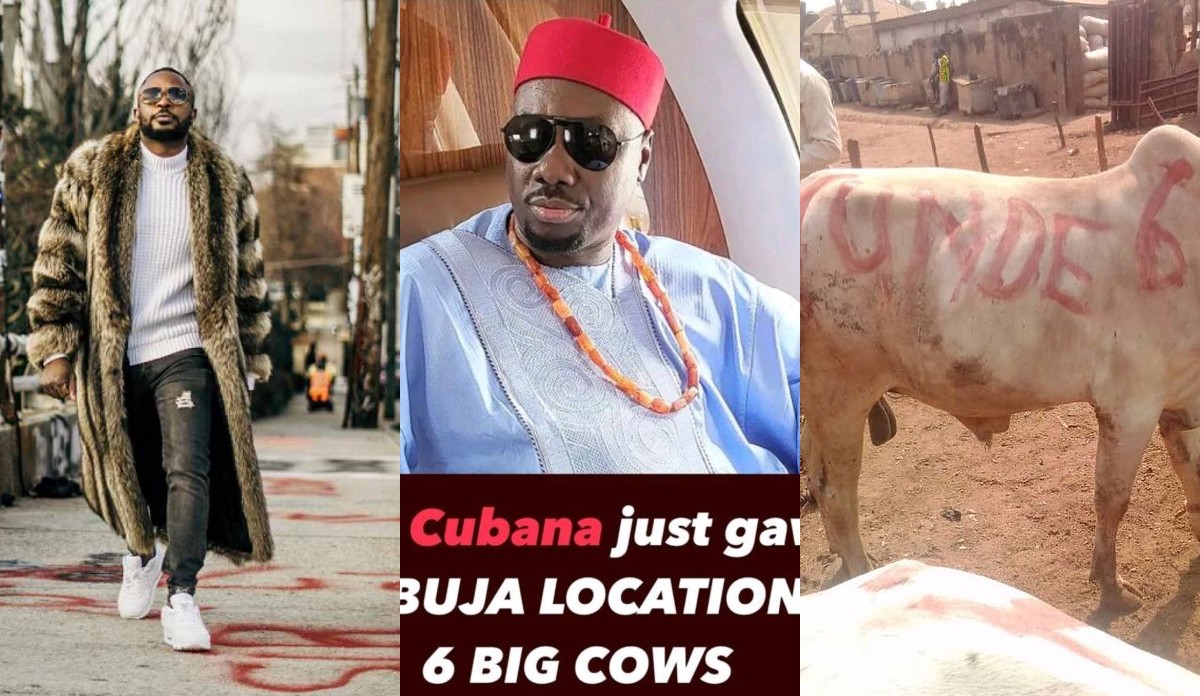 Obi Cubana Donates Six Cows To Tunde Ednut On 37th Birthday  