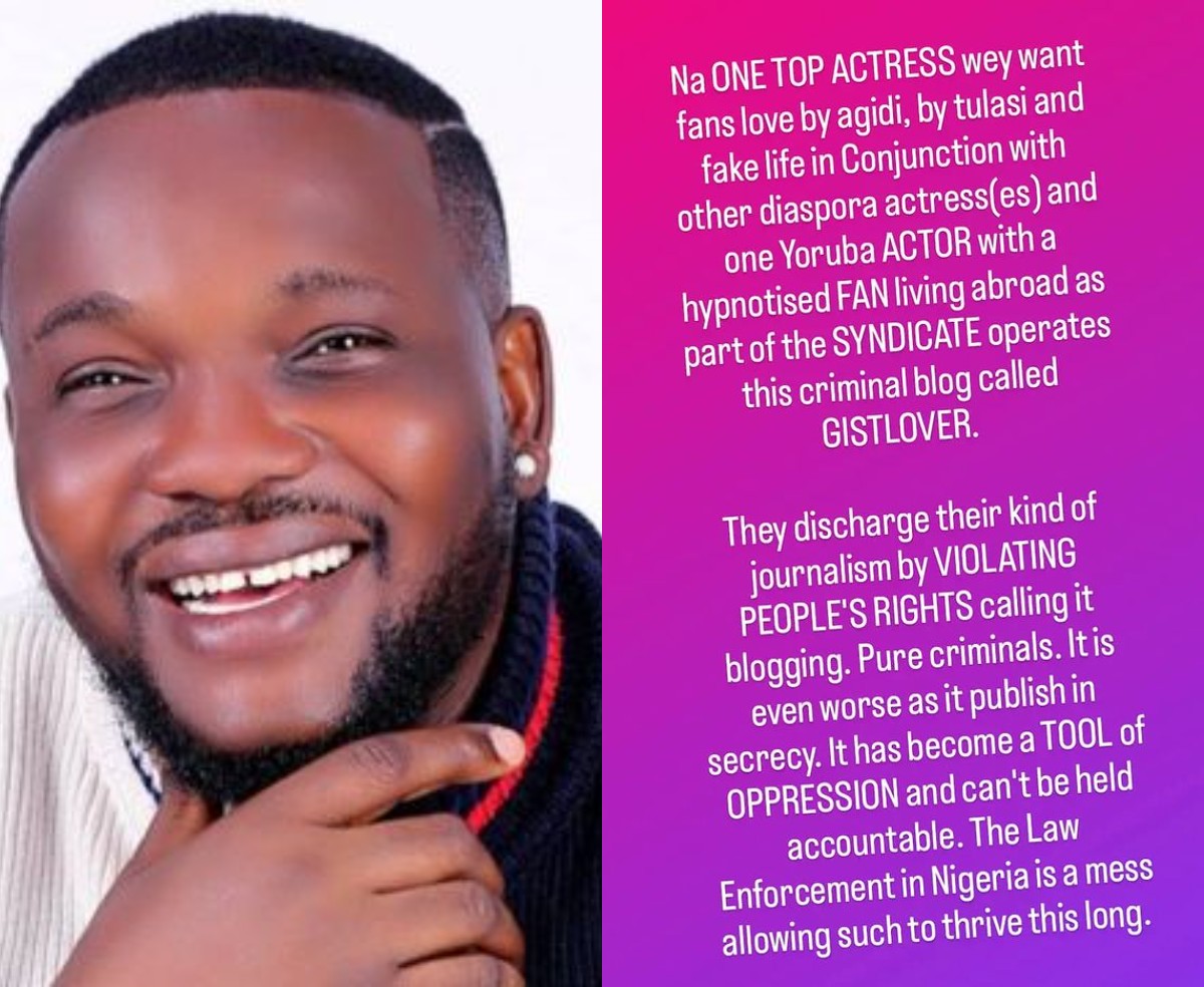Actor Yomi Fabiyi Hints At Celebrity Faces Behind Gist Lover Blog  