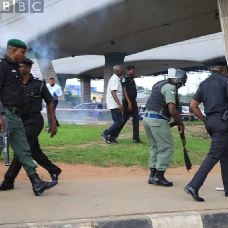 #RevolutionNow: How Security Operatives Dispersed Protesters, Journalist In Lagos  