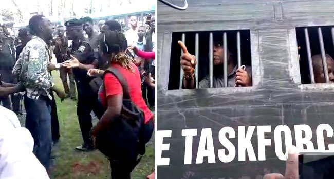 JUST IN: #RevolutionNow Protesters Arrested In Lagos  