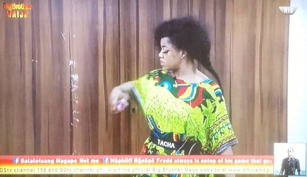#BBNaija: "No Leave No Transfer" Tacha Disqualified For Physical Assault On Mercy  