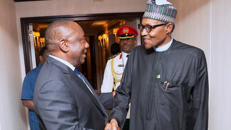President Buhari Meets With Ramaphosa Tomorrow  