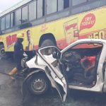 Vehicles Involved In Multiple Accidents On Otedola Bridge, Lagos  