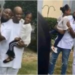 Family Time! Davido Spotted Having Fun With Father And Two Daughters  