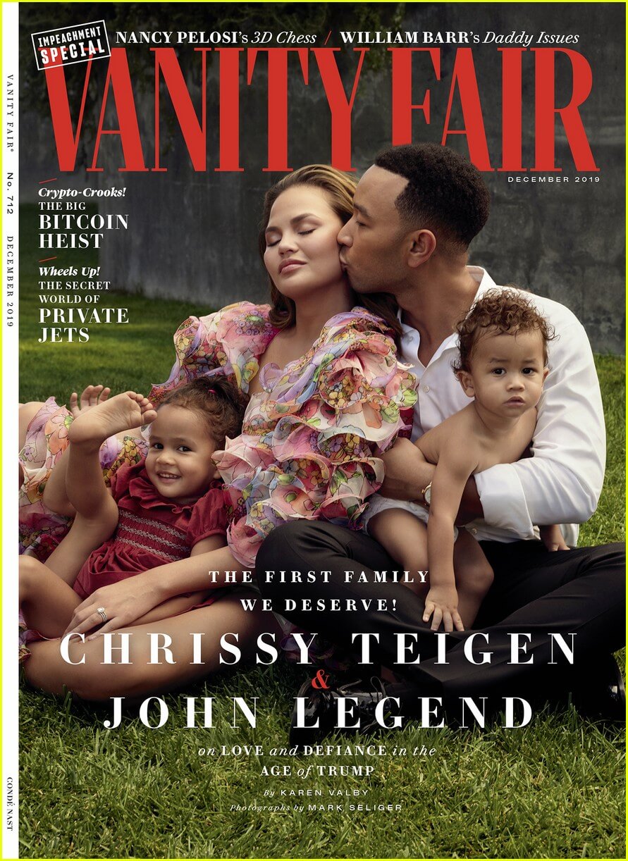John Legend, Chrissy Teigen, And Kids Grace Family's 'Vanity Fair' Cover  